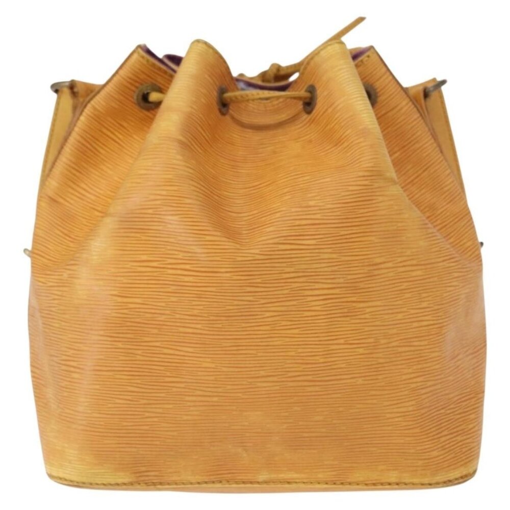 Authentic LOUIS VUITTON Epi Petit Noe Shoulder Bag Yellow M44109 LV - Picture 9 of 16